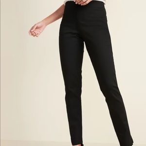 Black High-Waisted Super Skinny Ankle Pants